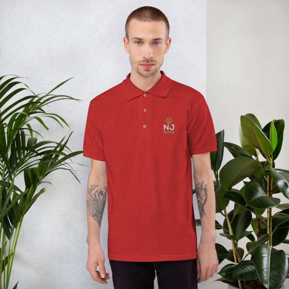 Embroidered Dark Polo Shirt