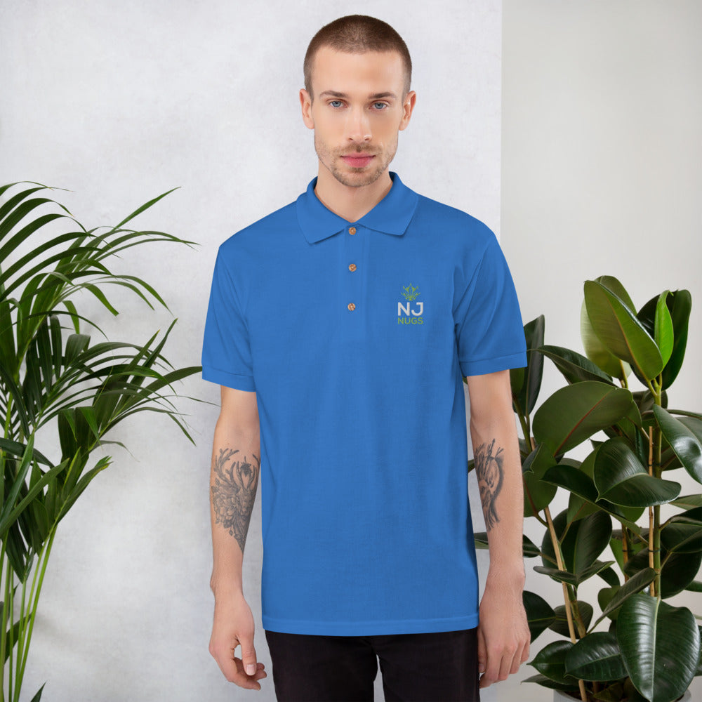 Embroidered Dark Polo Shirt