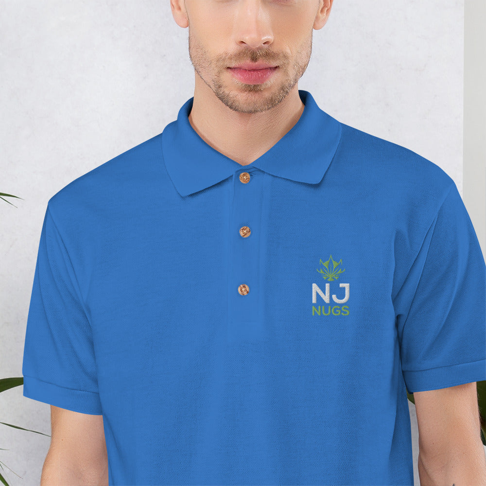 Embroidered Dark Polo Shirt
